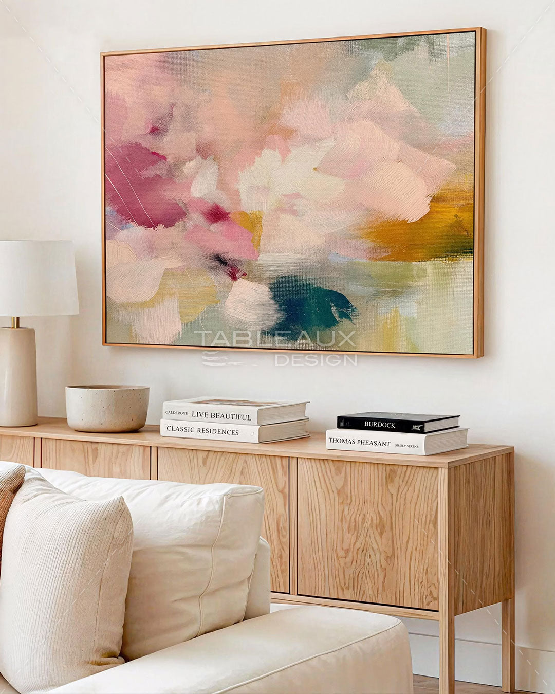 L'Éveil Floral — Abstrait Pastel aux Tons Doux et Lumineux