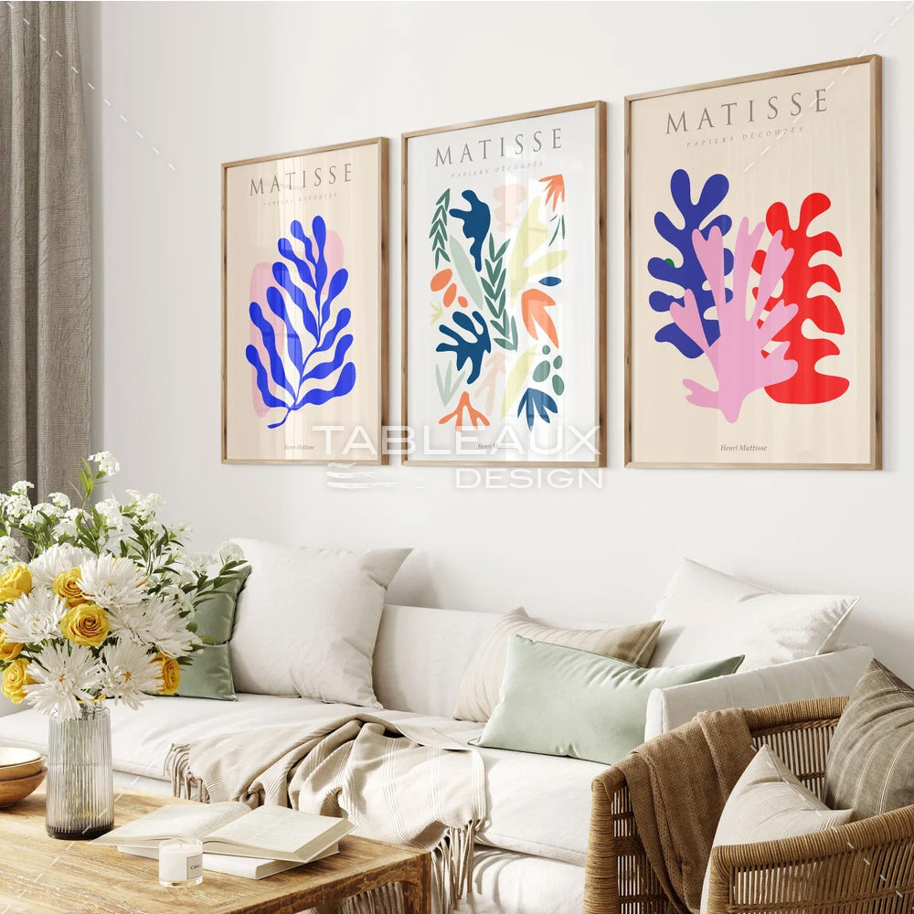 un triptyque abstrait matisse