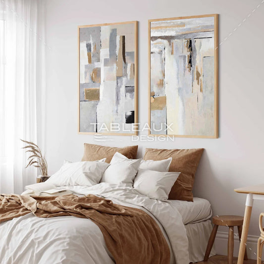 Échos de Sérénité : Harmonie en marron - tableauxdesign