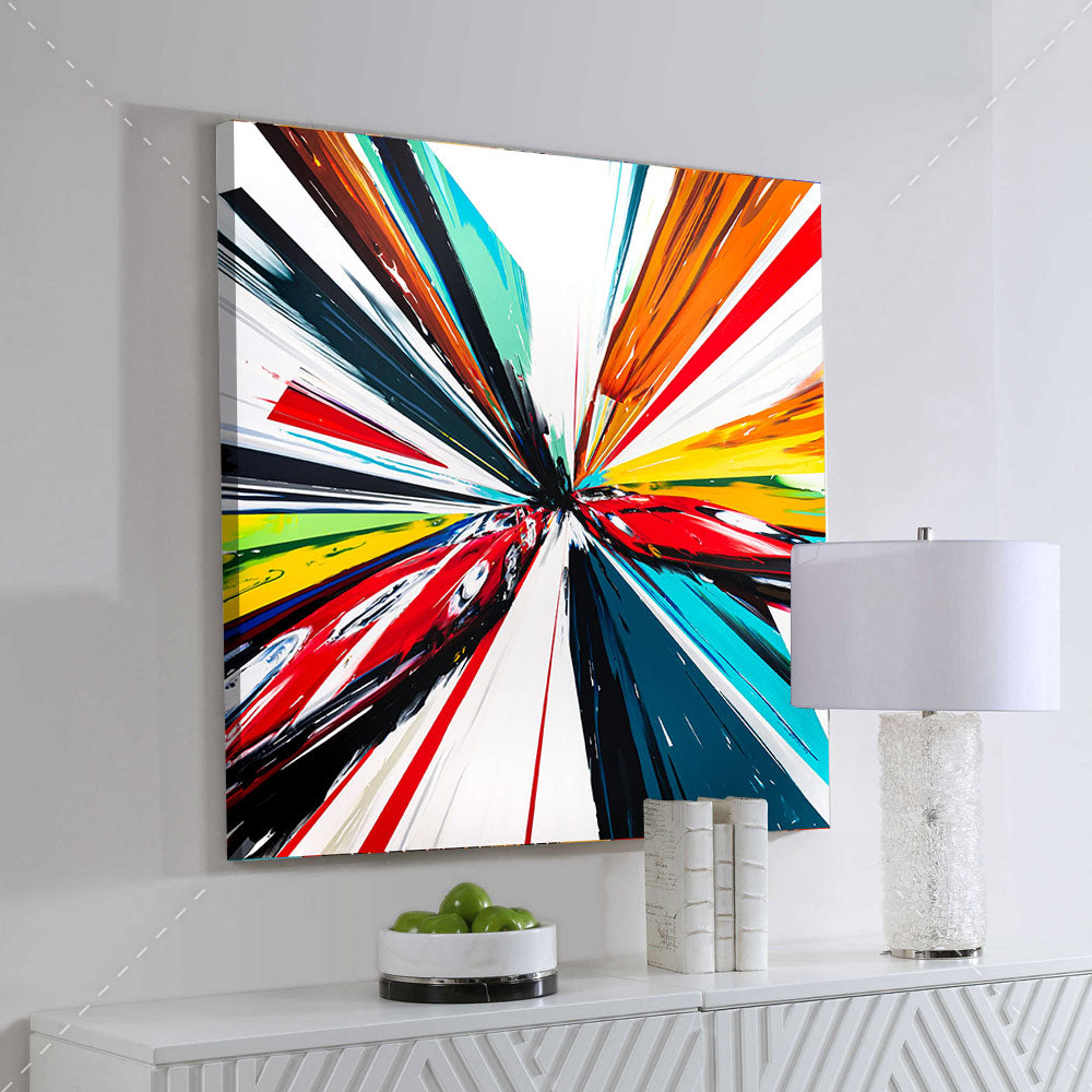 Coups de pinceaux sur asphalte